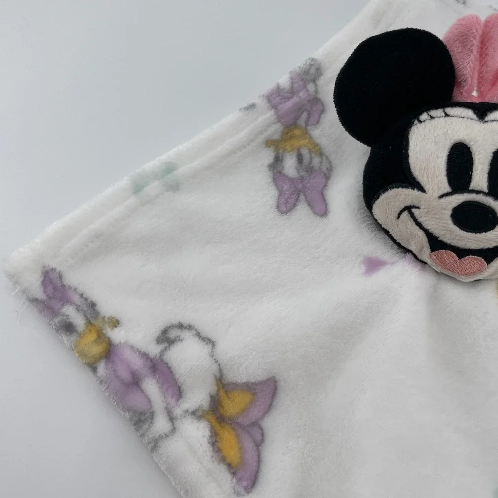 Disney Baby Minnie Mouse Daisy Duck Security Blanket Lovey Teether Purple Pink